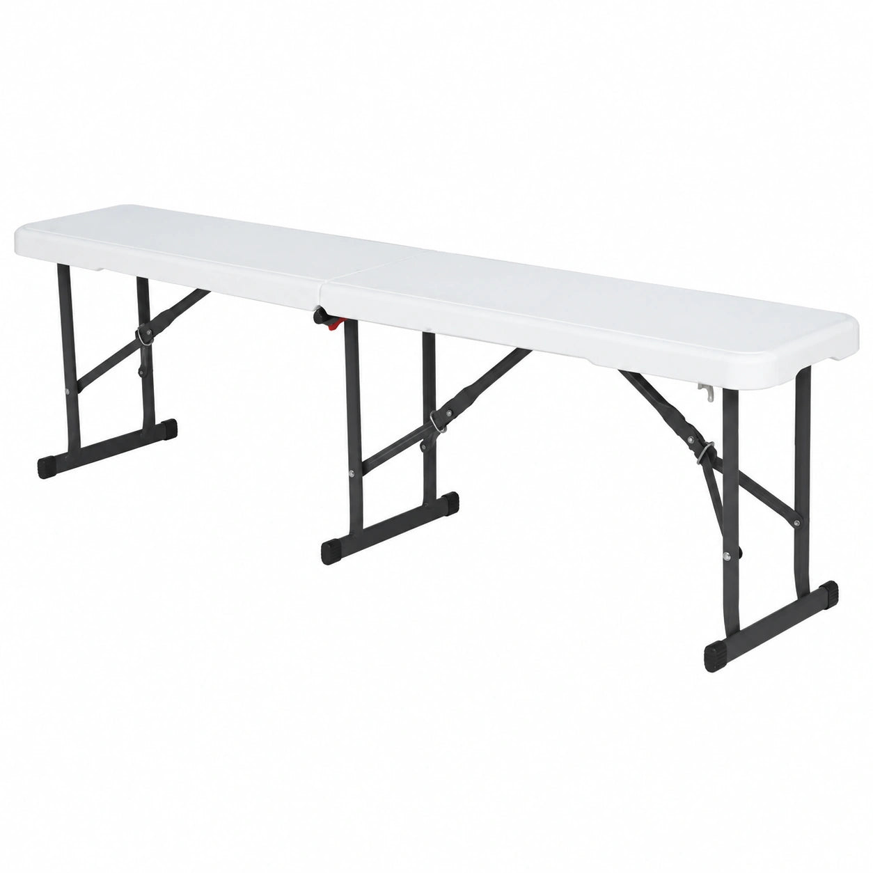 Banc pliant portable de jardin en granit blanc