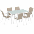 Ensemble de Jardin avec Table et Chaises Empilables