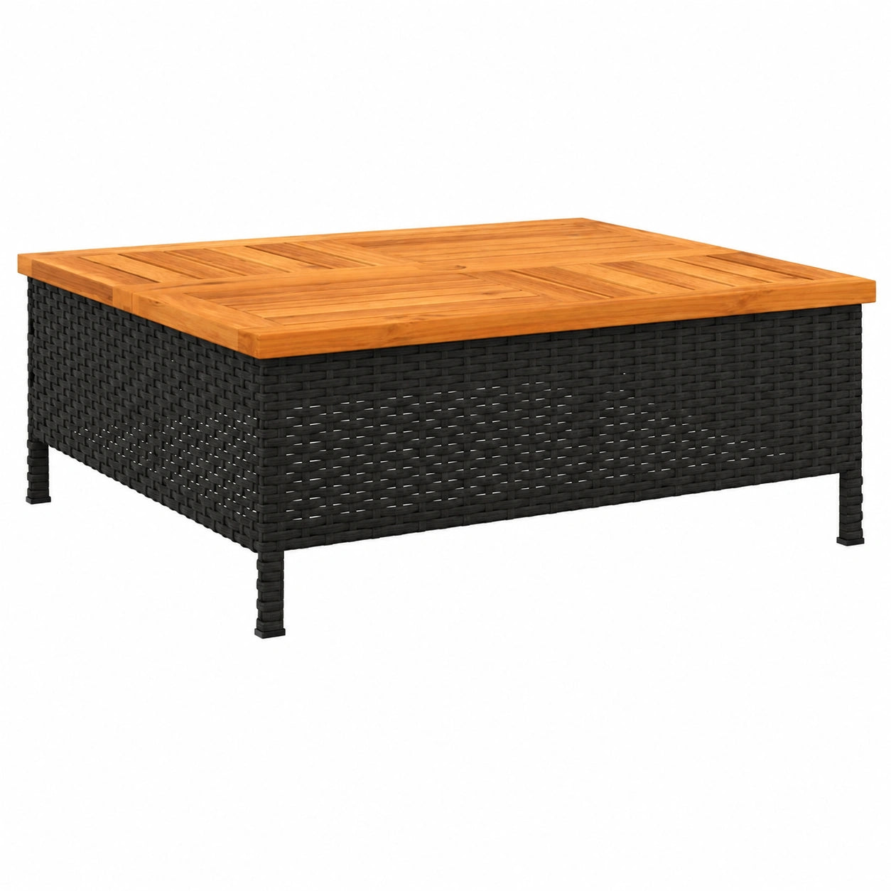 Table de jardin carr¨¦e ext¨¦rieure avec trou pour parasol