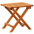 Table pliante ext¨¦rieure en bois d'acacia 40x40x40 cm
