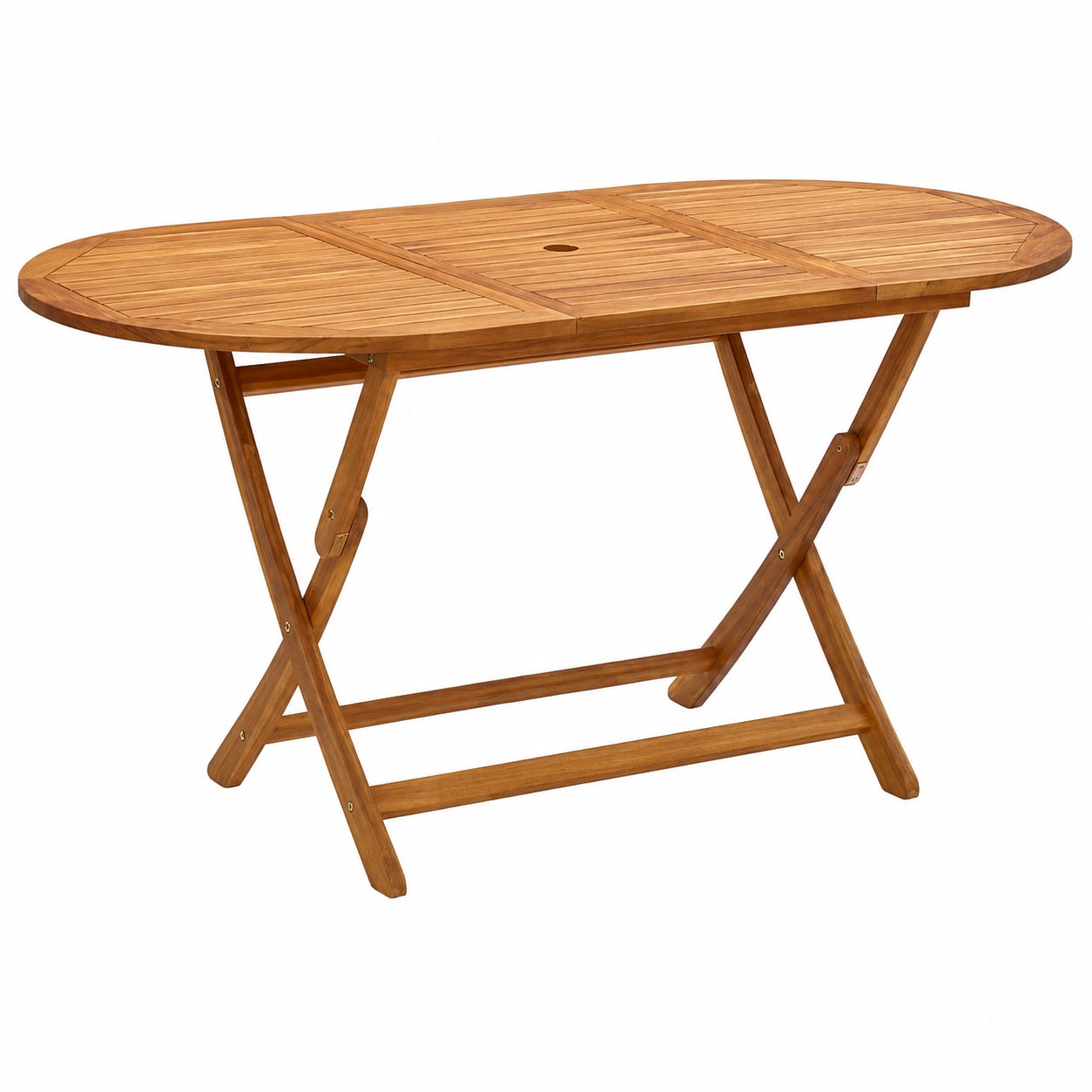 Table pliante de jardin en bois d'acacia pour terrasse