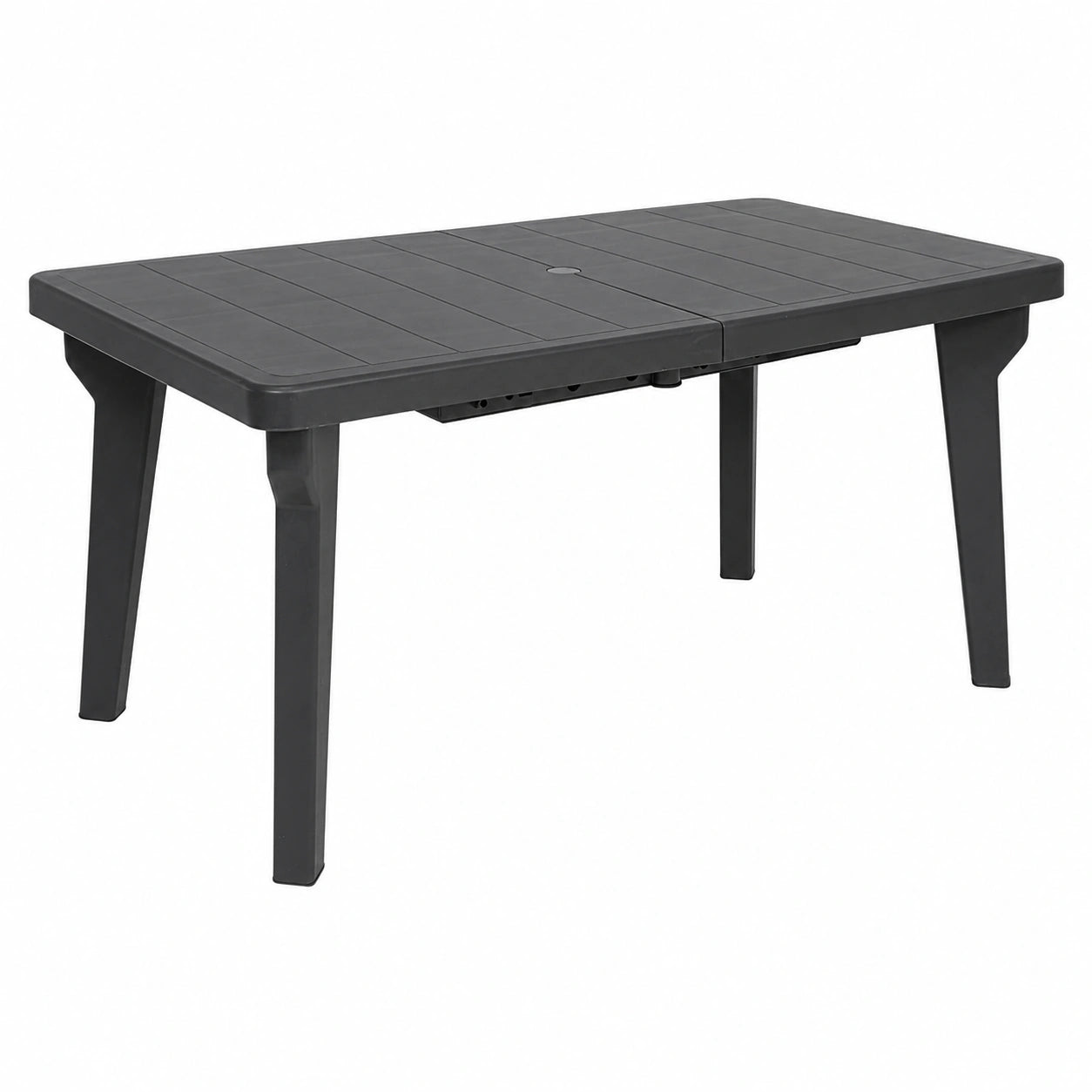 Table de jardin extensible en plastique avec pieds d¨¦montables 160/220x90x74 cm