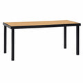 Grande Table de Jardin Ext¨¦rieure pour 8 Personnes, Aluminium et Bois