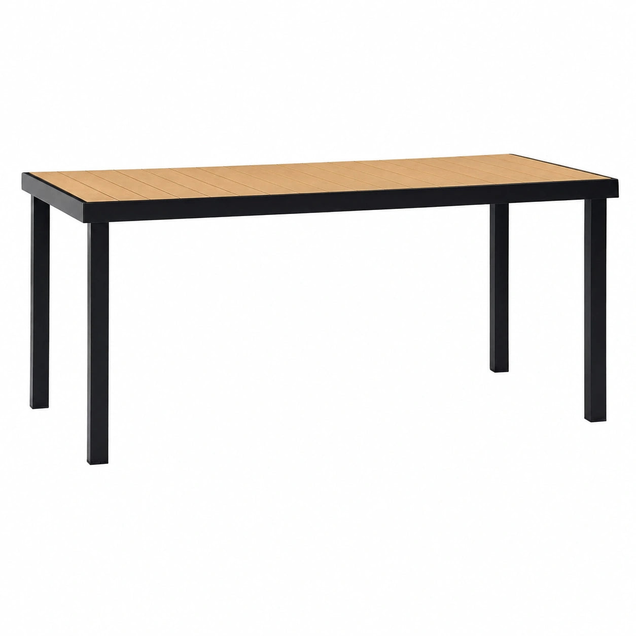 Grande Table de Jardin Ext¨¦rieure pour 8 Personnes, Aluminium et Bois