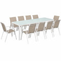 Ensemble de Jardin avec Grande Table et Chaises Empilables