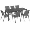 Ensemble de Jardin avec Grande Table et Chaises Empilables