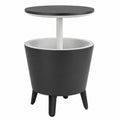 Table de bar ext¨¦rieur avec rangement 30L