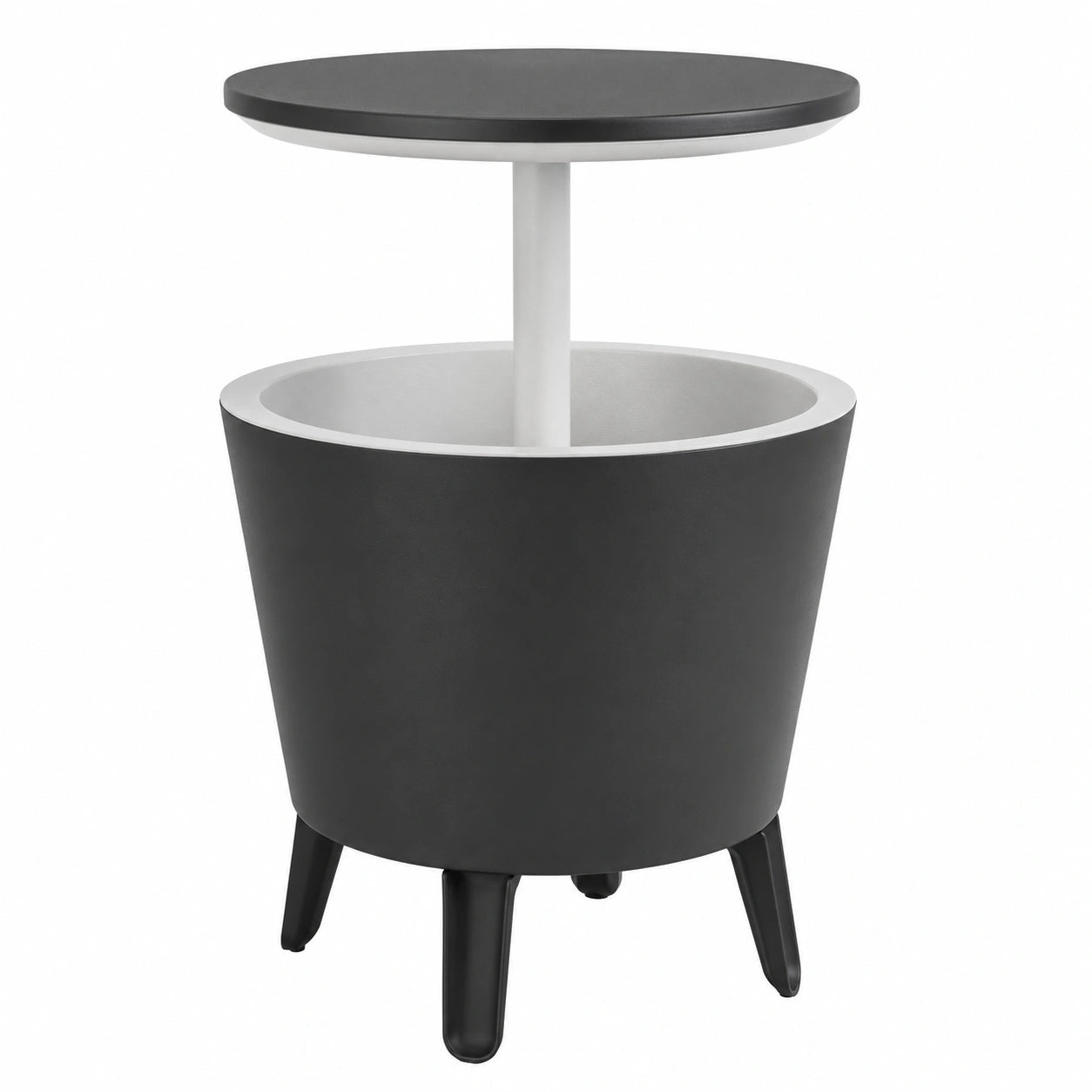 Table de bar ext¨¦rieur avec rangement 30L