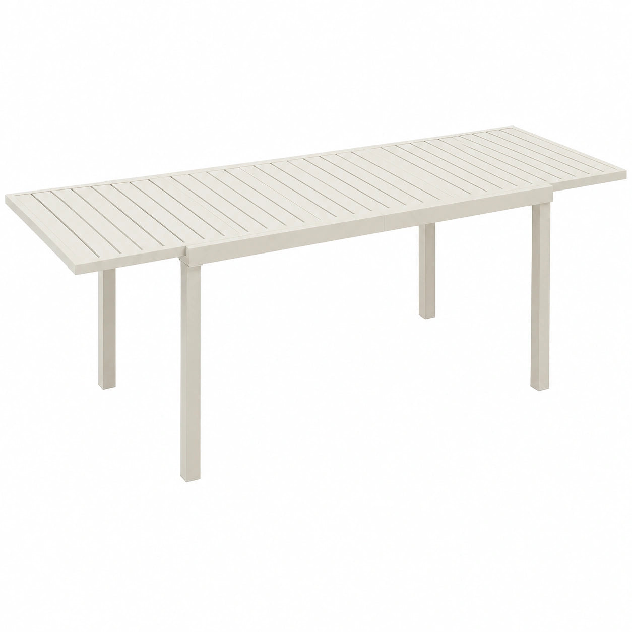 Table de Jardin Extensible en Aluminium pour Terrasse et Balcon