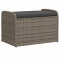 Meuble de Rangement Multifonction avec Coussin, Organisateur de Jardin
