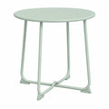 Table de Jardin Ronde en M¨¦tal pour Terrasse et Balcon, ? 50 x 45,5 cm, Vert Fonc¨¦