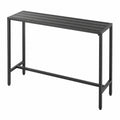 Table de Bar Haute Ext¨¦rieure Rectangulaire 140 x 37,5 cm en M¨¦tal Robuste