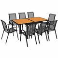 Ensemble de Jardin avec Table Extensible et 8 Chaises