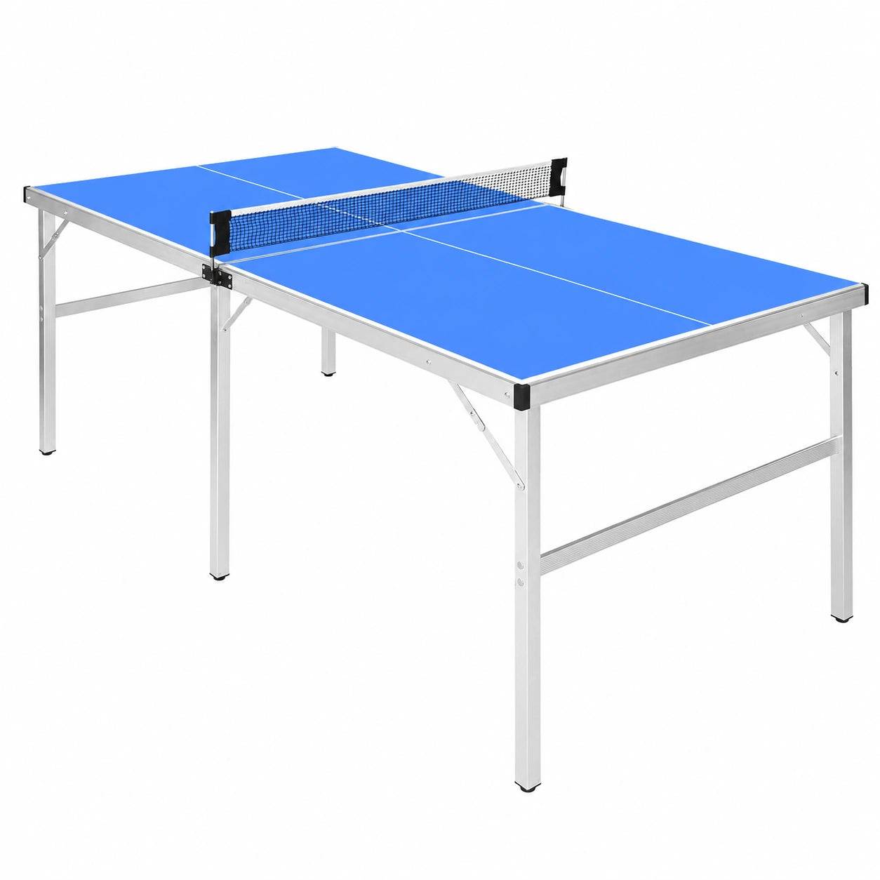 Table de Ping Pong Bleu Facile ¨¤ Transporter pour Ext¨¦rieur et Int¨¦rieur