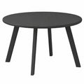 Petite table de jardin ronde avec patins, m¨¦tal, ? 70 x 42 cm