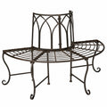 Banc de jardin rond en m¨¦tal pour ext¨¦rieur 127 cm
