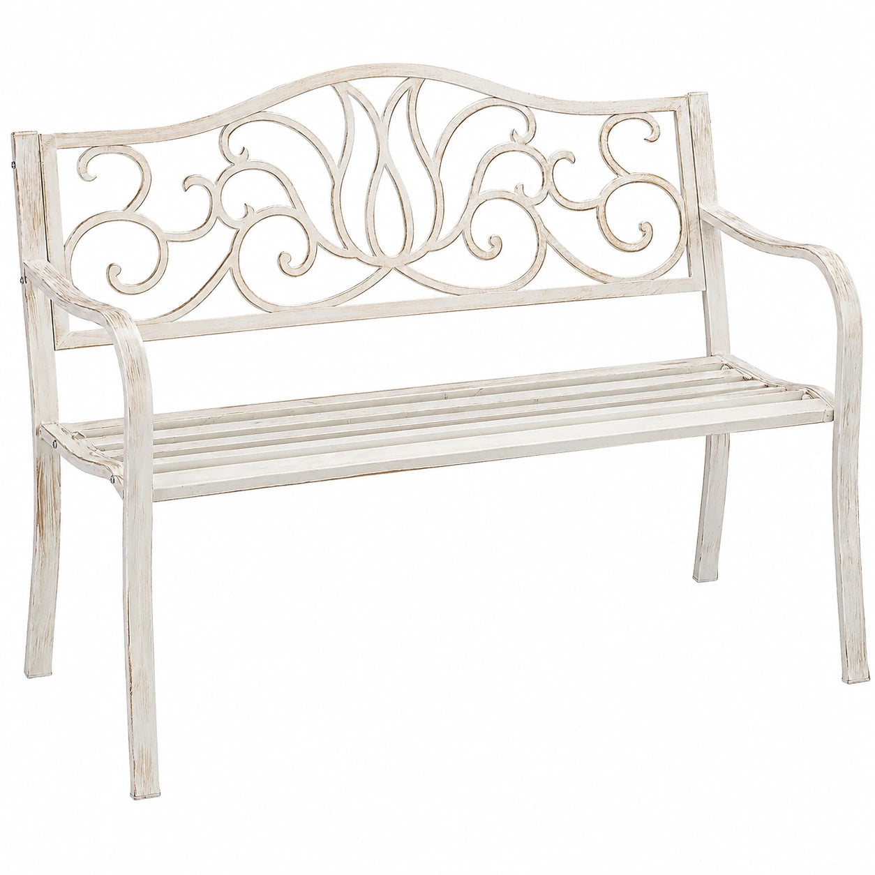 Banc de Jardin pour 2 Personnes en M¨¦tal