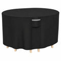 Housse de Protection Ronde pour Table de Jardin Ext¨¦rieure, Imperm¨¦able et Anti-UV